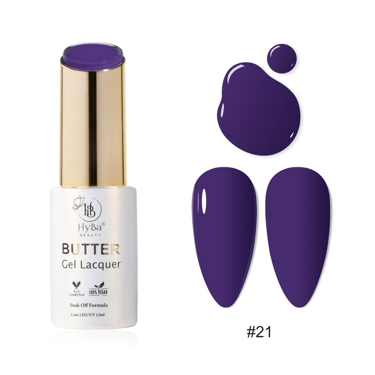 BUTTER Gel Polish SERIES 3 (Colors 021 - 030) - HYBA BEAUTY